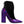 Dolce & Gabbana Purple Black Pointed Ankle Boots Shoes