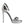 Dolce & Gabbana Silver KEIRA Heels Ankle Strap Sandals Shoes