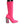 Dolce & Gabbana Pink Nylon Crystal Vally High Boots Shoes