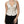 L'Autre Chose Off White Silk Sleeveless Buttoned Halter Top