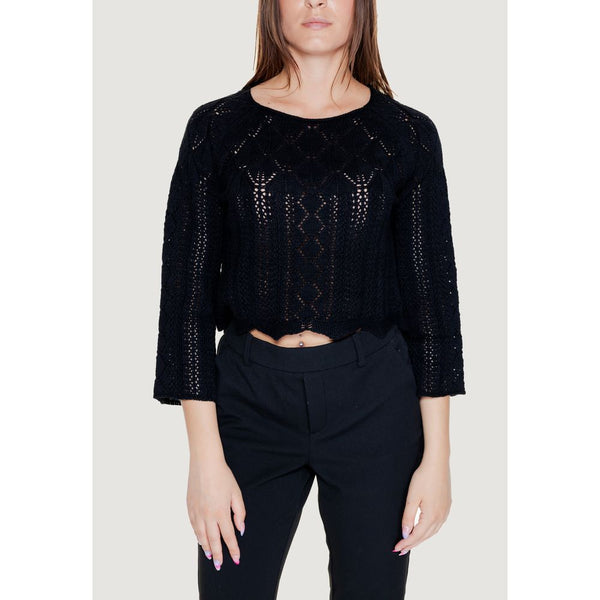 Vero Moda Black Cotton Tops & T-Shirt