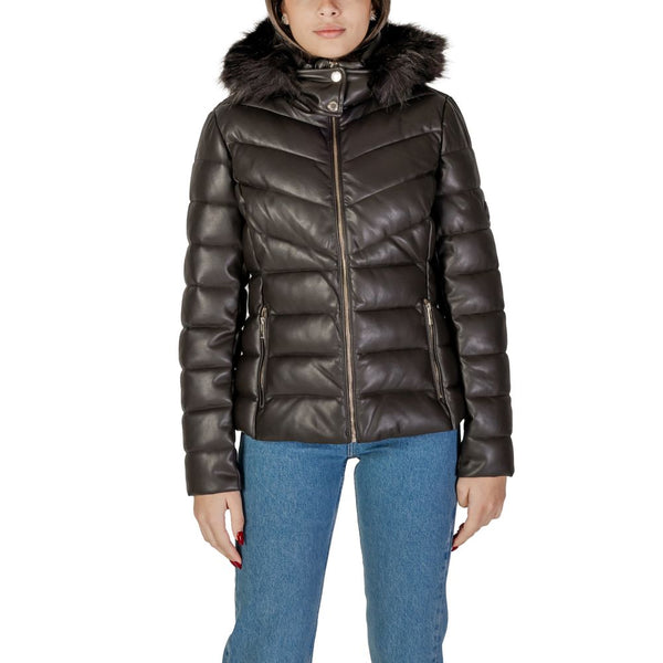 Morgan De Toi Brown Polyethylene Jackets & Coat