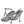 Dolce & Gabbana Silver Crystal Slingback KEIRA Sandals Shoes