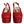 Dolce & Gabbana Red Platform Slingback Heels Sandals Shoes