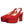 Dolce & Gabbana Red Platform Slingback Heels Sandals Shoes