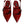 Dolce & Gabbana Red Leather Slingback Flats Sandals Shoes