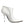 Dolce & Gabbana White Faux Pearl Leather Pointed Toe Ankle Boot Shoes