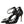 Dolce & Gabbana Black Strass Ankle Strap Heels Sandals Shoes
