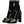 Dolce & Gabbana Black Leather Sock Style Mid Calf Boots Shoes