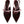 Dolce & Gabbana Pink Maroon Leather Kitten Heels Slingbacks Shoes