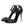 Dolce & Gabbana Black Strass Ankle Strap Heels Sandals Shoes
