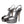 Dolce & Gabbana Silver Leather Platform Heels Sandals Shoes