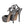 Dolce & Gabbana Silver Leather Platform Heels Sandals Shoes
