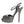 Dolce & Gabbana Silver Leather Platform Heels Sandals Shoes
