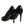 Dolce & Gabbana Black Calf Leather Stiletto Heels Pumps Shoes