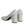 Dolce & Gabbana White Leather Block Heels Pumps Shoes