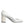 Dolce & Gabbana White Leather Block Heels Pumps Shoes