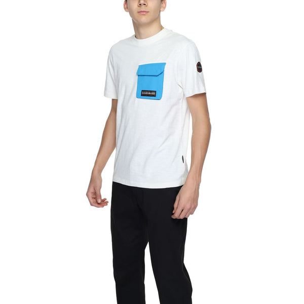 Napapijri White Cotton T-Shirt