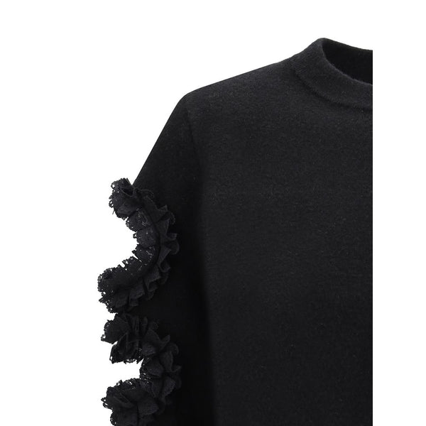 Self-Portrait Lace Cut-Out Detail Sweater