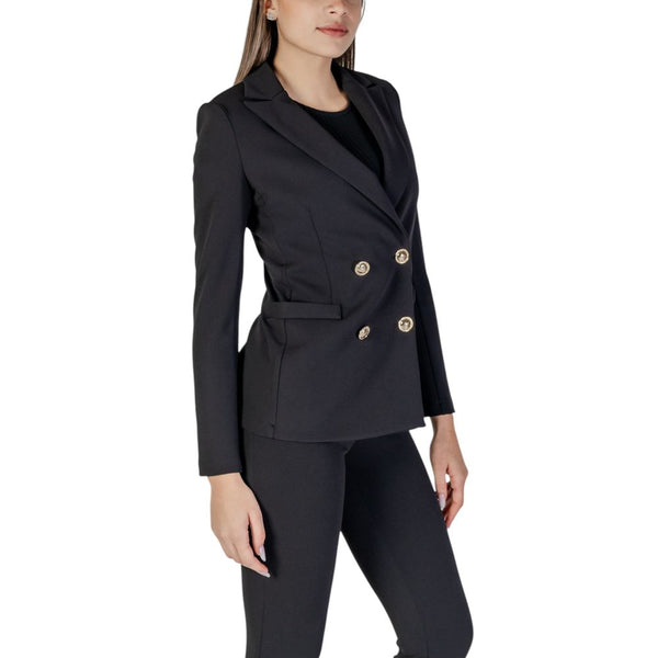 Rinascimento Black Polyester Suits & Blazer