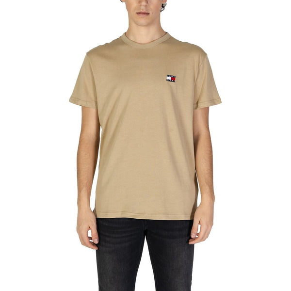 Tommy Hilfiger Jeans Beige Cotton Rigenerato T-Shirt