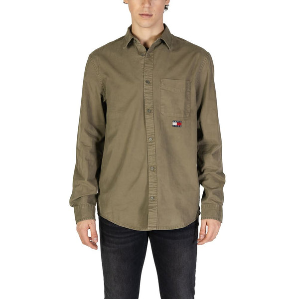 Tommy Hilfiger Jeans Green Cotton Rigenerato Shirt