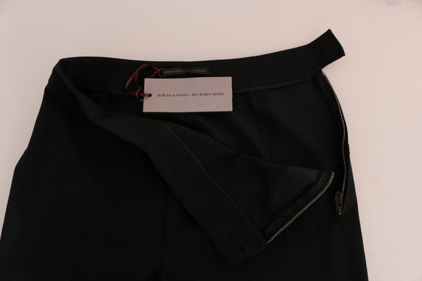 Ermanno Scervino Black Stretch Leggings -housut