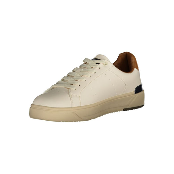 Blauer White Polyester Sneaker