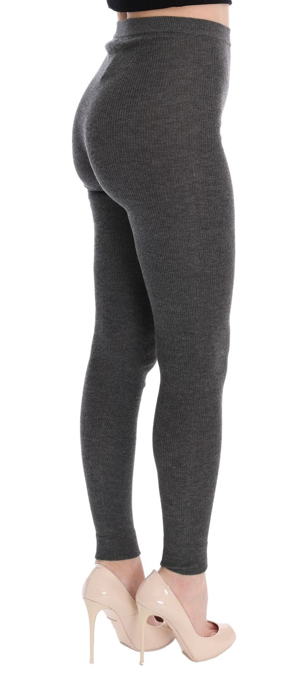 Dolce &amp; Gabbana Grey Cashmere Stretch Sukkahousut