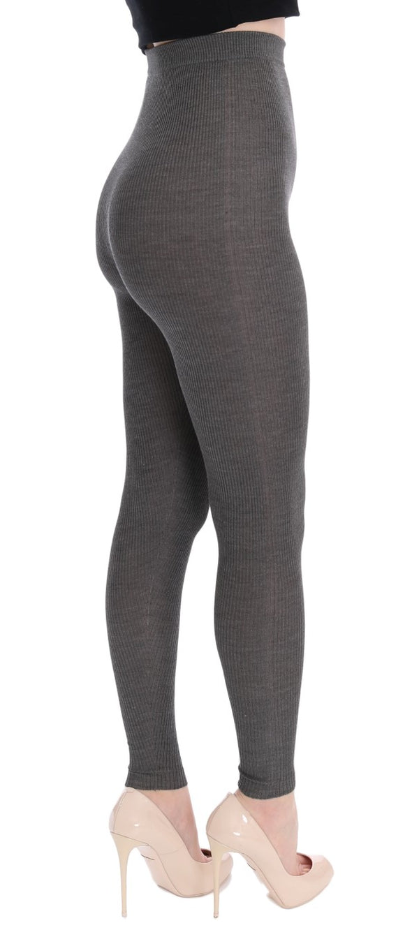 Dolce &amp; Gabbana Grey Cashmere Stretch Sukkahousut