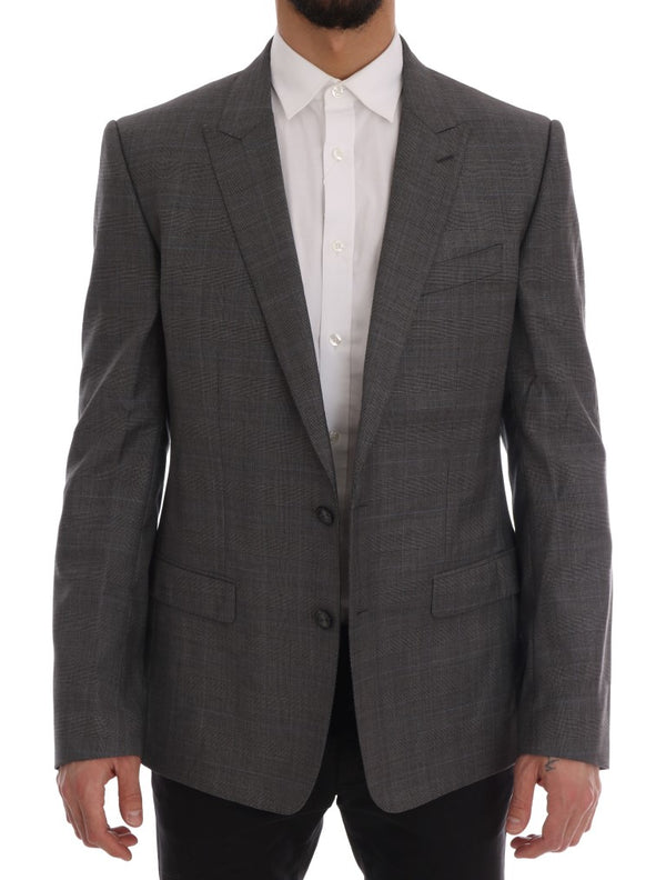 Dolce &amp; Gabbana Grey Wool MARTINI Slim Blazer