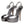 Dolce & Gabbana Silver Leather Platform Heels Sandals Shoes