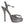 Dolce & Gabbana Silver Leather Platform Heels Sandals Shoes