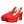 Dolce & Gabbana Red Platform Slingback Heels Sandals Shoes