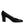 Dolce & Gabbana Black Leather Block Heels Pumps Shoes