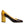 Dolce & Gabbana Yellow Brown Leather Block Heel Pumps Shoes