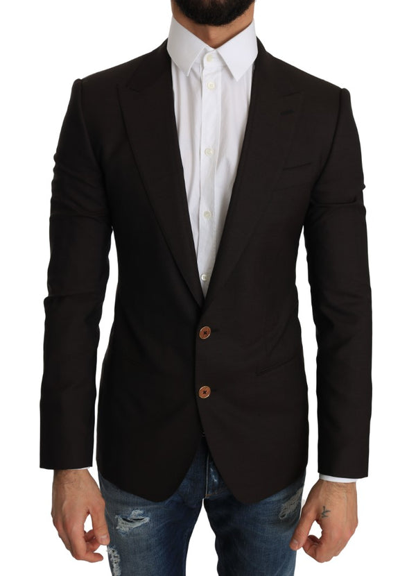 Dolce &amp; Gabbana Brown Wool SICILIA Jacket Coat Blazer