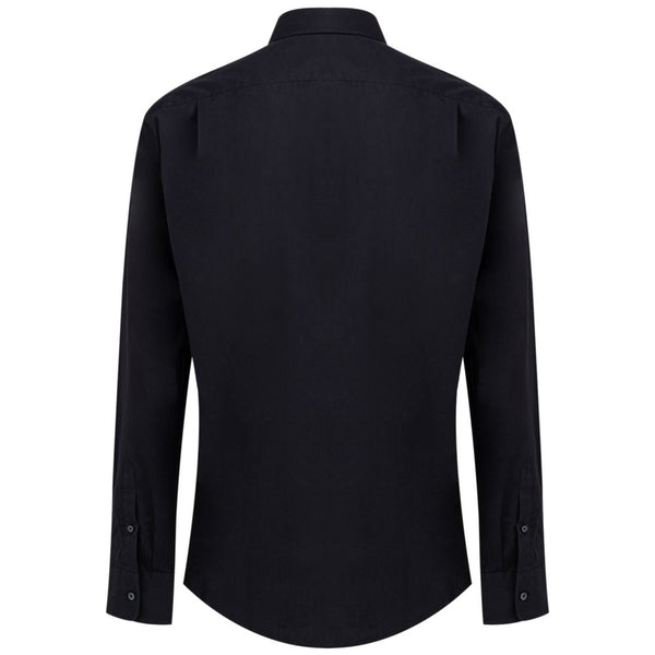 Dolce & Gabbana Navy Blue Cotton Shirt