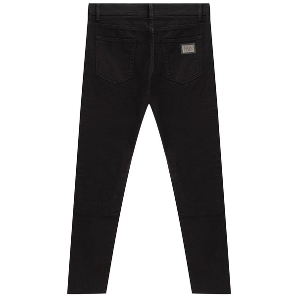 Dolce & Gabbana Black Cotton Jeans & Pant