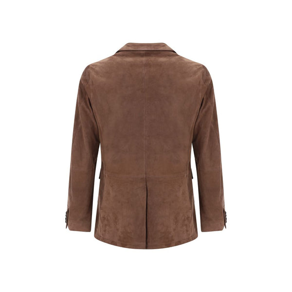 Paul Smith Leather Blazer Jacket