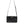 Dolce & Gabbana Black Leather Crystal Embellished Logo Shoulder Bag
