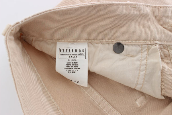 Cavalli Beige Wash Slim Fit Cotton Stretch Farkut