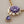 Dolce & Gabbana Gold Tone Floral Crystals Purple Embellished Necklace