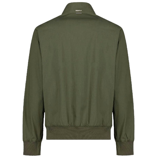 People Of Shibuya Green Cotton Men Bomber Jacket