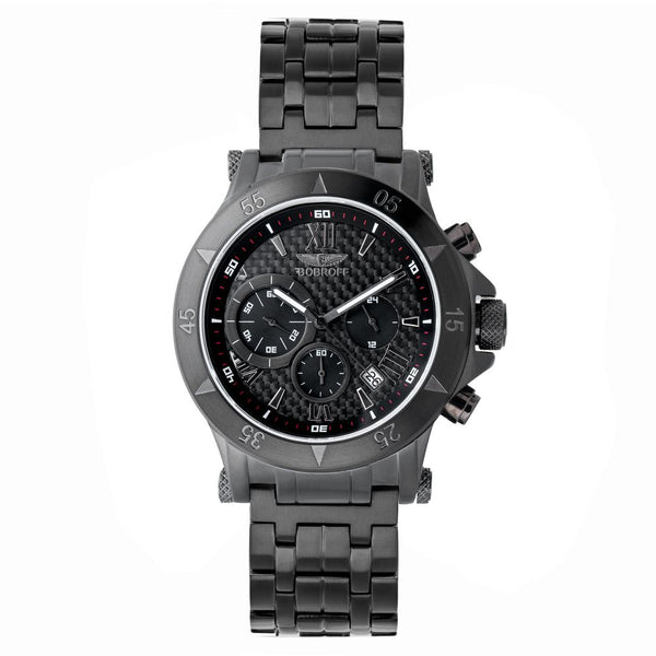 Bobroff Black Stainless Steel Watch