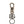 Dolce & Gabbana Silver Brass DG Logo Keychain Metal Ring Keyring