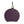 Dolce & Gabbana Purple Calfskin Leather Round Logo Hand Mirror Holder