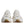 Dolce & Gabbana White Gold DAYMASTER Leather Sneakers Shoes