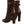Dolce & Gabbana Brown Leather Heels Mid Calf Boots Shoes
