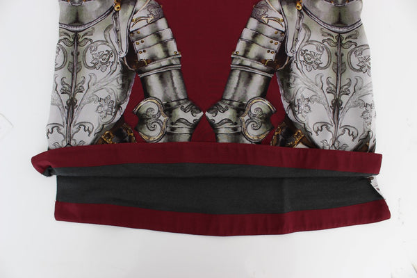 Dolce &amp; Gabbana Red Knight Print silkkipusero T-paita